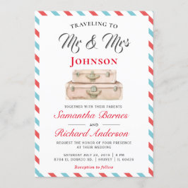 Reisen nach Hochzeit in Urlaubsort Einladung