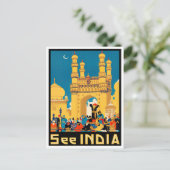 Reisen nach Indien Postkarte (Stehend Vorderseite)
