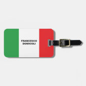 Reisen nach Italien Italienische Flagge Personalis Gepäckanhänger (Vorderseite horizontal)