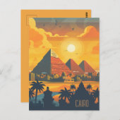 Reisen nach Kairo Postkarte (Vorne/Hinten)