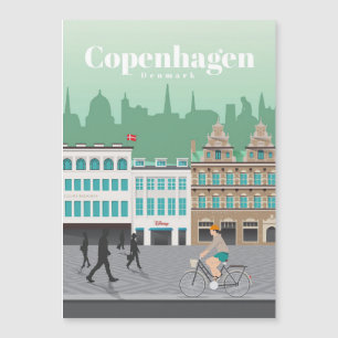 Reisen nach Kopenhagen Magnetkarte