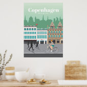 Reisen nach Kopenhagen Poster (Küche)