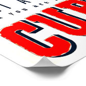 Reisen nach Kuba Vintage Reiseplakat Poster (Ecke)