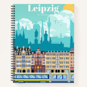 Reisen nach Leipzig Deutschland Notizblock