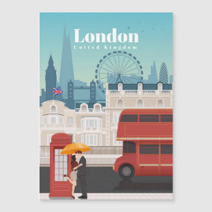 Reisen nach London England Magnetkarte