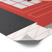 Reisen nach London England Poster (Ecke)