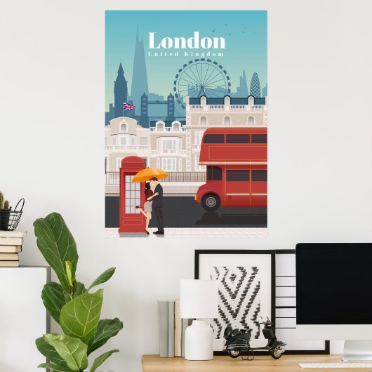 Reisen nach London England Poster (Heimbüro)
