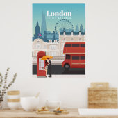 Reisen nach London England Poster (Küche)
