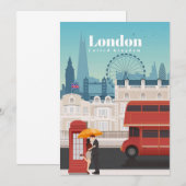 Reisen nach London England Programm (Vorne/Hinten)
