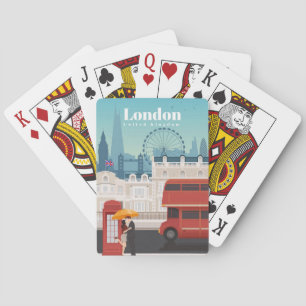 Reisen nach London England Spielkarten