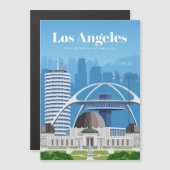 Reisen nach Los Angeles Magnetkarte (Vorne/Hinten)