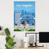 Reisen nach Los Angeles Poster (Heimbüro)