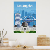Reisen nach Los Angeles Poster (Küche)