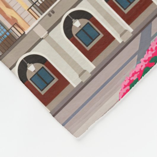 Reisen nach Madrid Spanien Fleecedecke (Ecke)