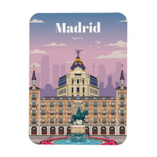 Reisen nach Madrid Spanien Magnet