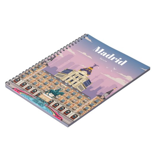 Reisen nach Madrid Spanien Notizblock (Linke Seite)