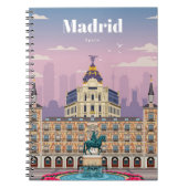 Reisen nach Madrid Spanien Notizblock (Vorderseite)