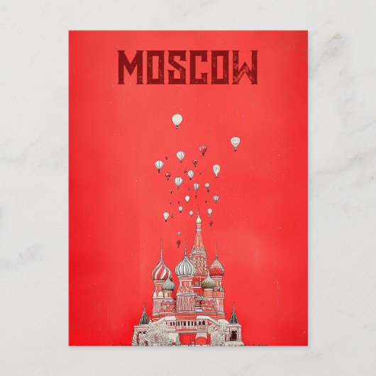 Reisen nach Moskau Russland Postkarte (Vorderseite)