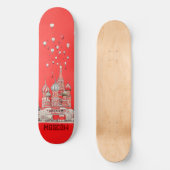 Reisen nach Moskau Russland Skateboard (Vorderseite)