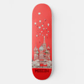 Reisen nach Moskau Russland Skateboard (Vorderseite)