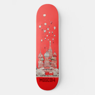 Reisen nach Moskau Russland Skateboard