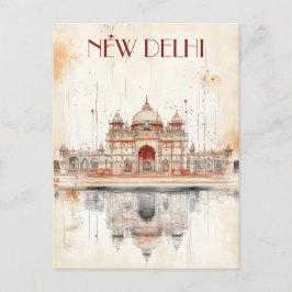 Reisen nach Neu-Delhi-Indien Postkarte