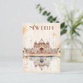 Reisen nach Neu-Delhi-Indien Postkarte (Stehend Vorderseite)