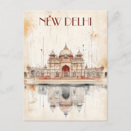 Reisen nach Neu-Delhi-Indien Postkarte