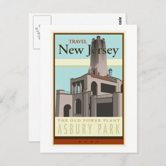 Reisen nach New Jersey Postkarte (Vorne/Hinten)