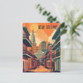 Reisen nach New Orleans Postkarte (Stehend Vorderseite)