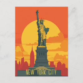 Reisen nach New York City Postkarte