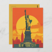 Reisen nach New York City Postkarte (Vorne/Hinten)