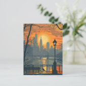 Reisen nach New York City Postkarte (Stehend Vorderseite)