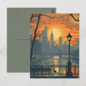 Reisen nach New York City Postkarte (Vorne/Hinten)