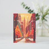Reisen nach New York City Postkarte (Stehend Vorderseite)