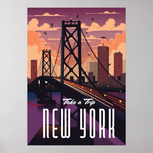 Reisen nach New York Poster (Vorne)