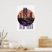 Reisen nach New York Poster (Küche)
