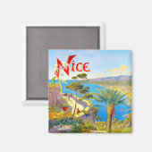 Reisen nach Nice France Magnet (Vorderseite/Rückseite)
