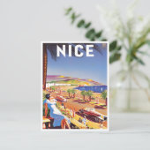Reisen nach Nice France Postkarte (Stehend Vorderseite)