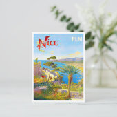 Reisen nach Nice France Postkarte (Stehend Vorderseite)