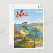 Reisen nach Nice France Postkarte (Vorne/Hinten)