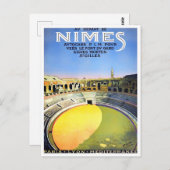 Reisen nach Nimes France Postkarte (Vorne/Hinten)
