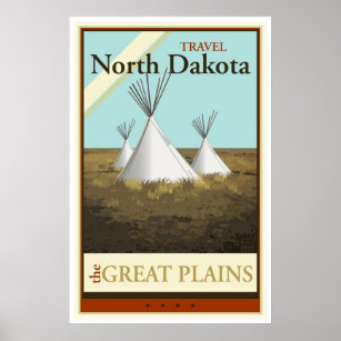 Reisen nach Norden Dakota Poster