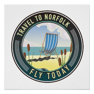 Reisen nach Norfolk - Fliegen heute Poster