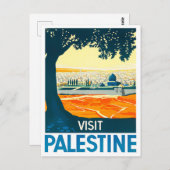 Reisen nach Palästina Postkarte (Vorne/Hinten)