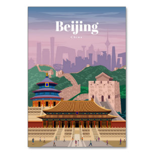 Reisen nach Peking China Tischnummer