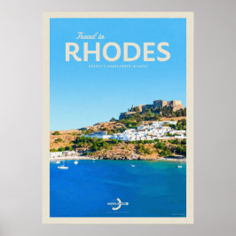 Reisen nach Rhodos Poster