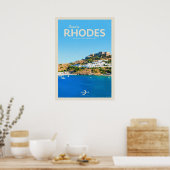 Reisen nach Rhodos Poster (Küche)