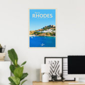 Reisen nach Rhodos Poster (Heimbüro)
