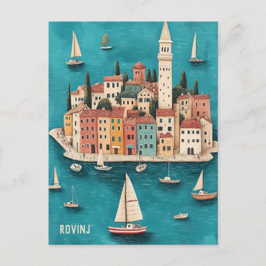 Reisen nach Rovinj Kroatien Postkarte (Vorderseite)